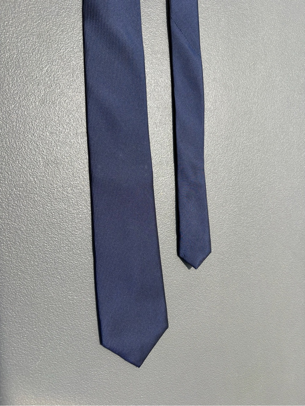 DKNY Solid Navy Men's Silk Tie